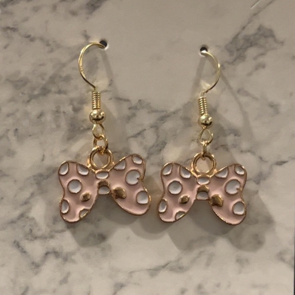 🔴Handmade Bow Earrings💝 - Picture 2 of 3